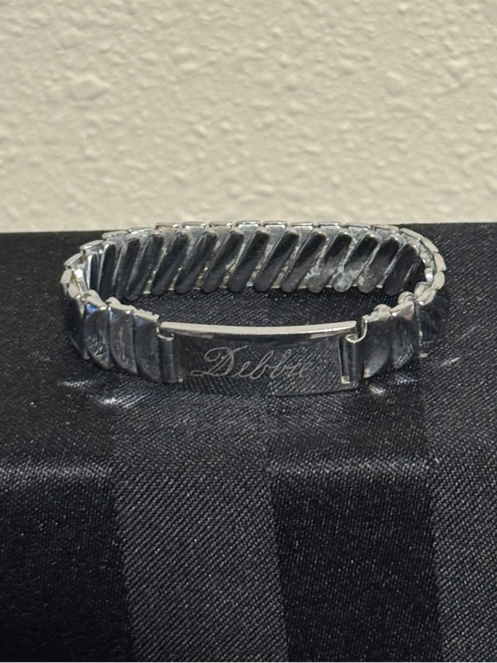 Baby Silver-Tone Stretch Bracelet